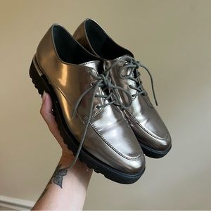 Franco Sarto Metallic Loafers